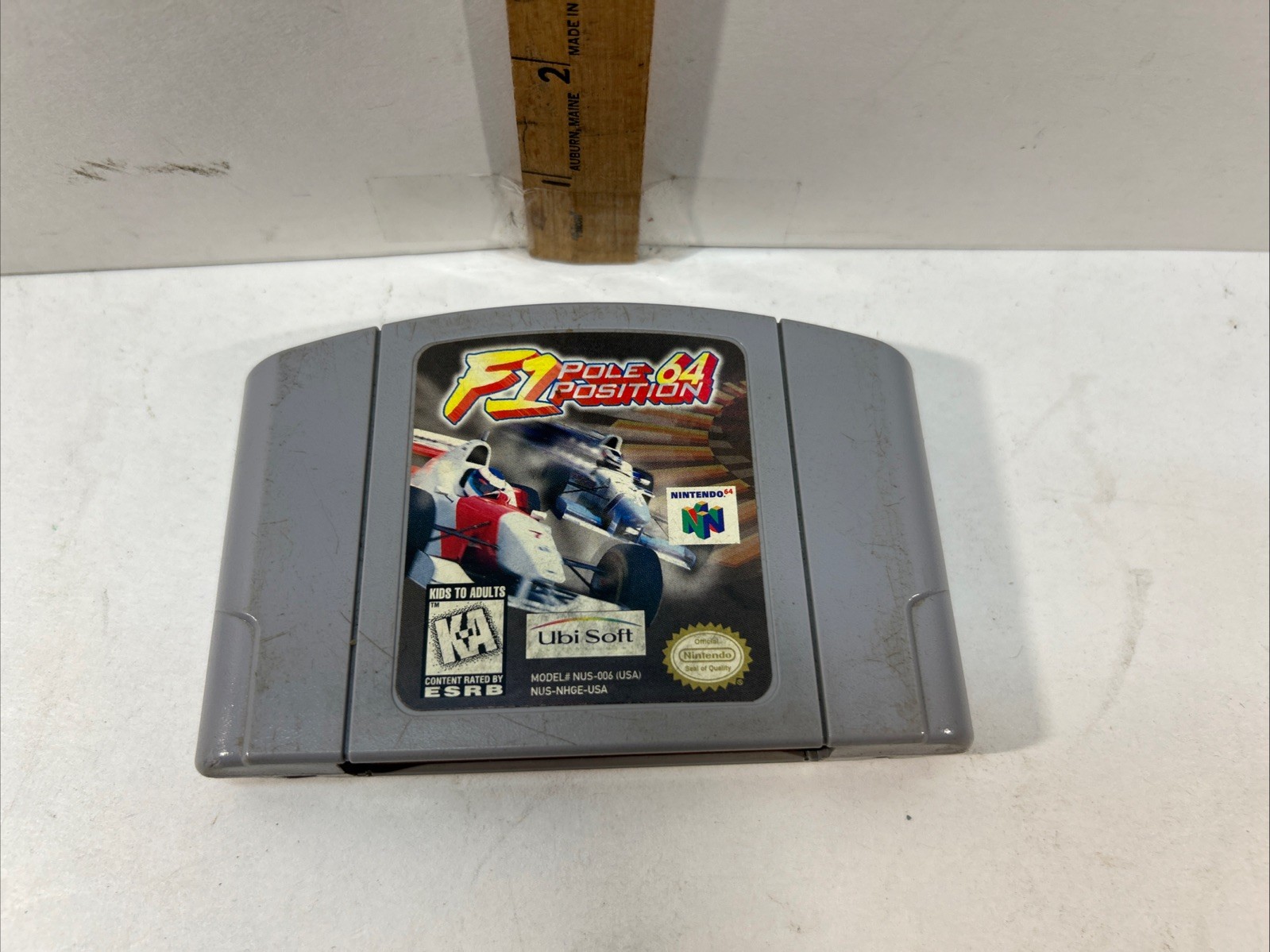 Nintendo 64 NUS-001 Console Tested with Cables Controller + F1 Pole Position 64