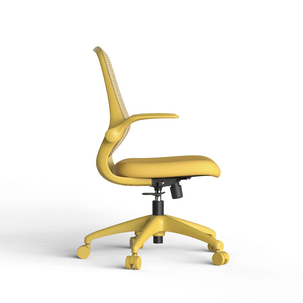 Modern Fabric 3D Flipping Arms Quality Office Chair Boss CEO Luxury Ergonomic