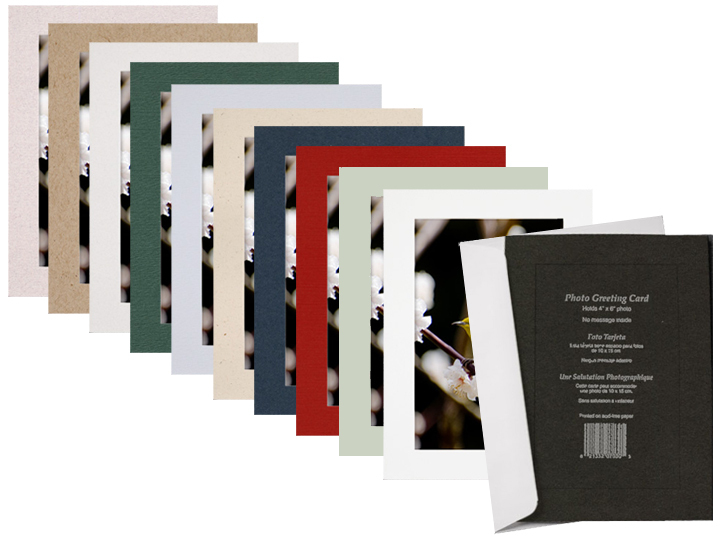 Simplicity Photo Insert Greeting Cards Mint Green 10 Pack