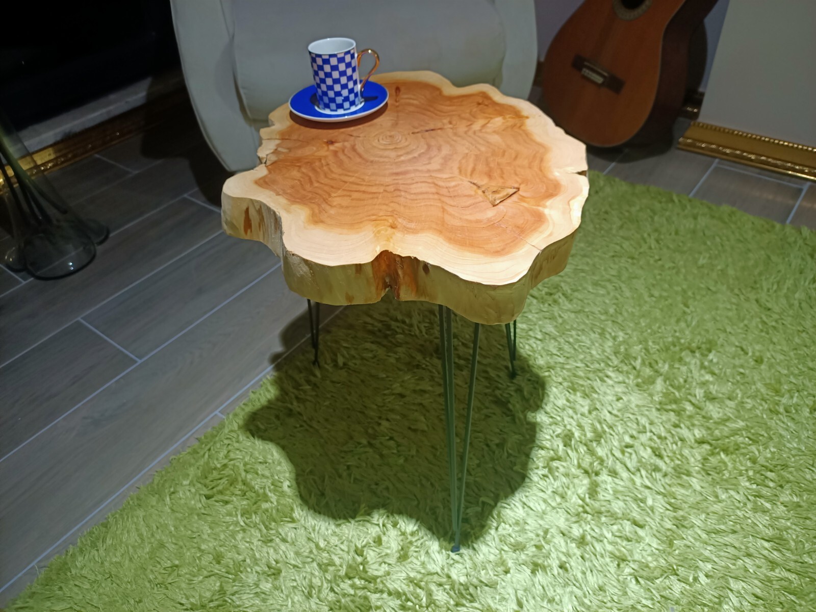 Live Edge Coffee Table Rustic Coffee Table Natural Cypress Tree