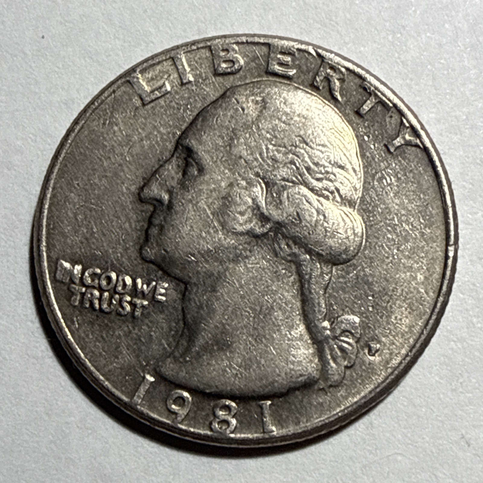 1981 P Washington Quarter Circulated Copper Nickel US Coin Philadelphia