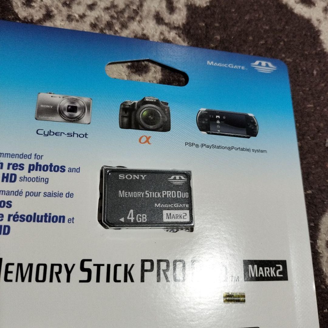 Sony Memory Stick Pro Duo 4GB Mark2 MagicGate New Sealed Japan