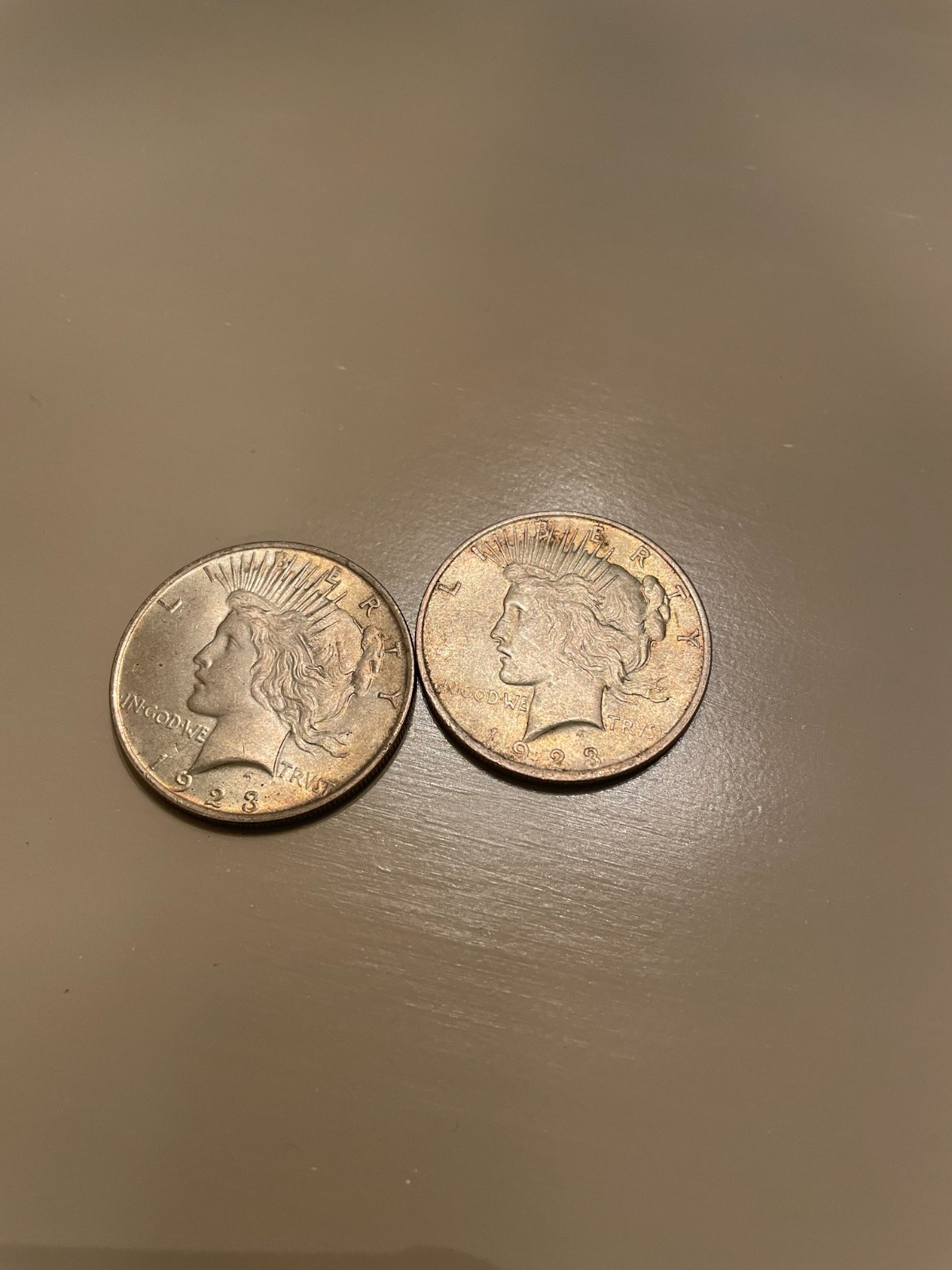 2 1923 peace dollars