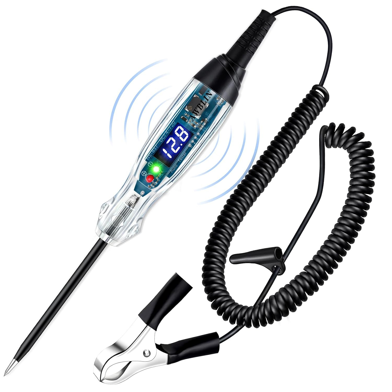 Upgraded Automotive Buzzer Test Light 4-72V DC Digital LED Circuit Tester, Heavy