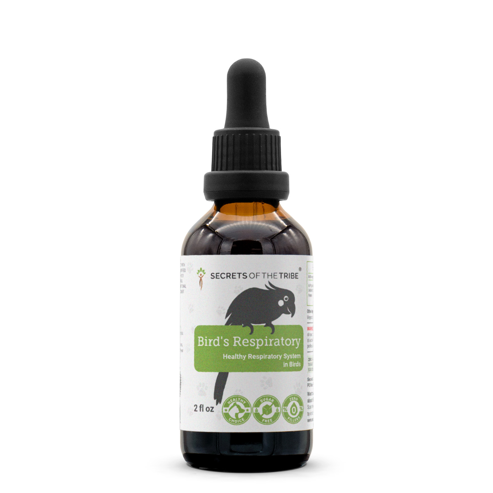 Bird's Respiratory Alcohol-Free Extract for Birds, Tincture, 2 oz