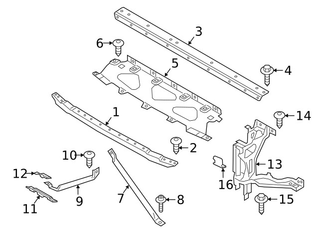 Genuine BMW Front Panel 51-64-7-421-727
