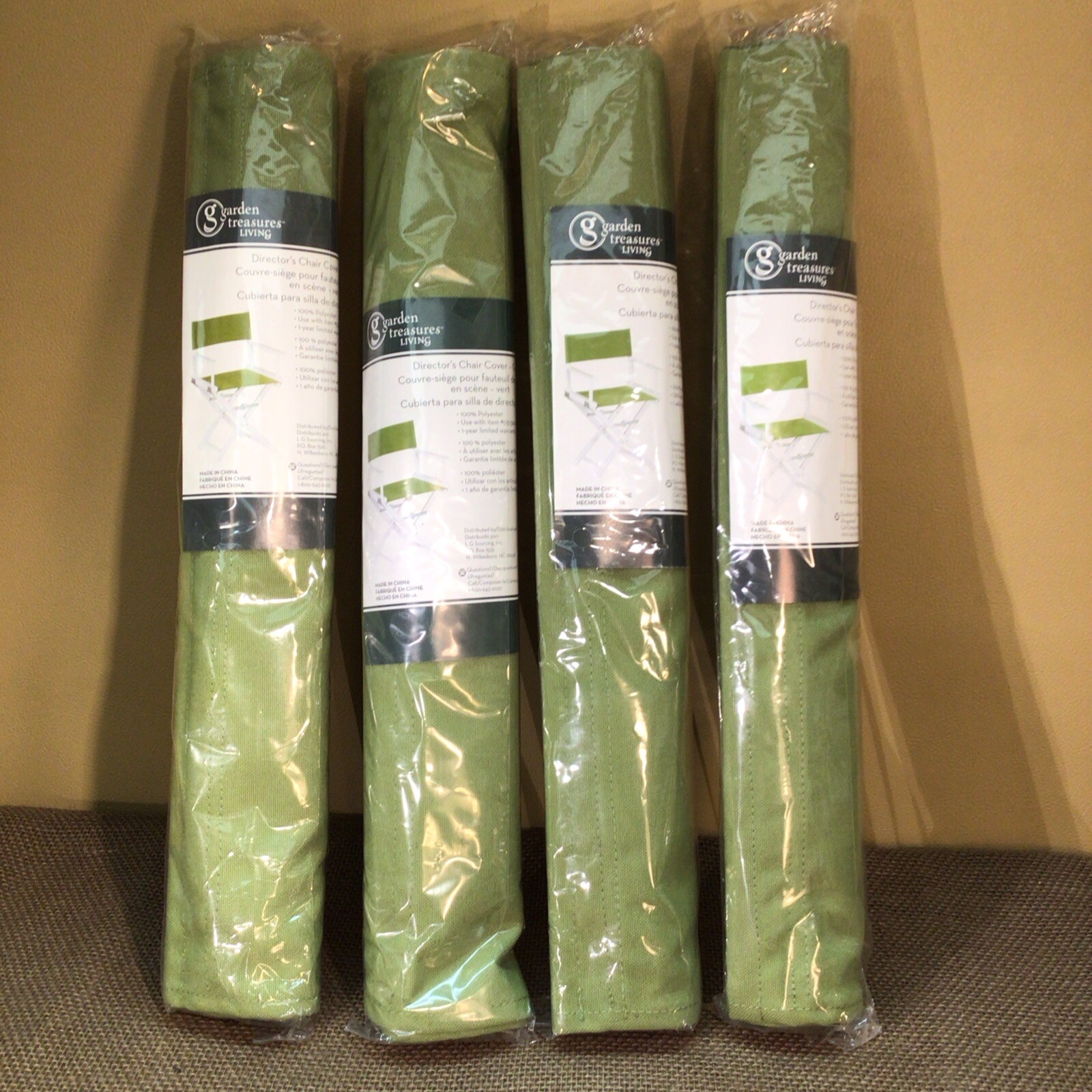 NEW Director's Chair Cover GREEN Garden Treasures Living Lot Of 3 #0313903