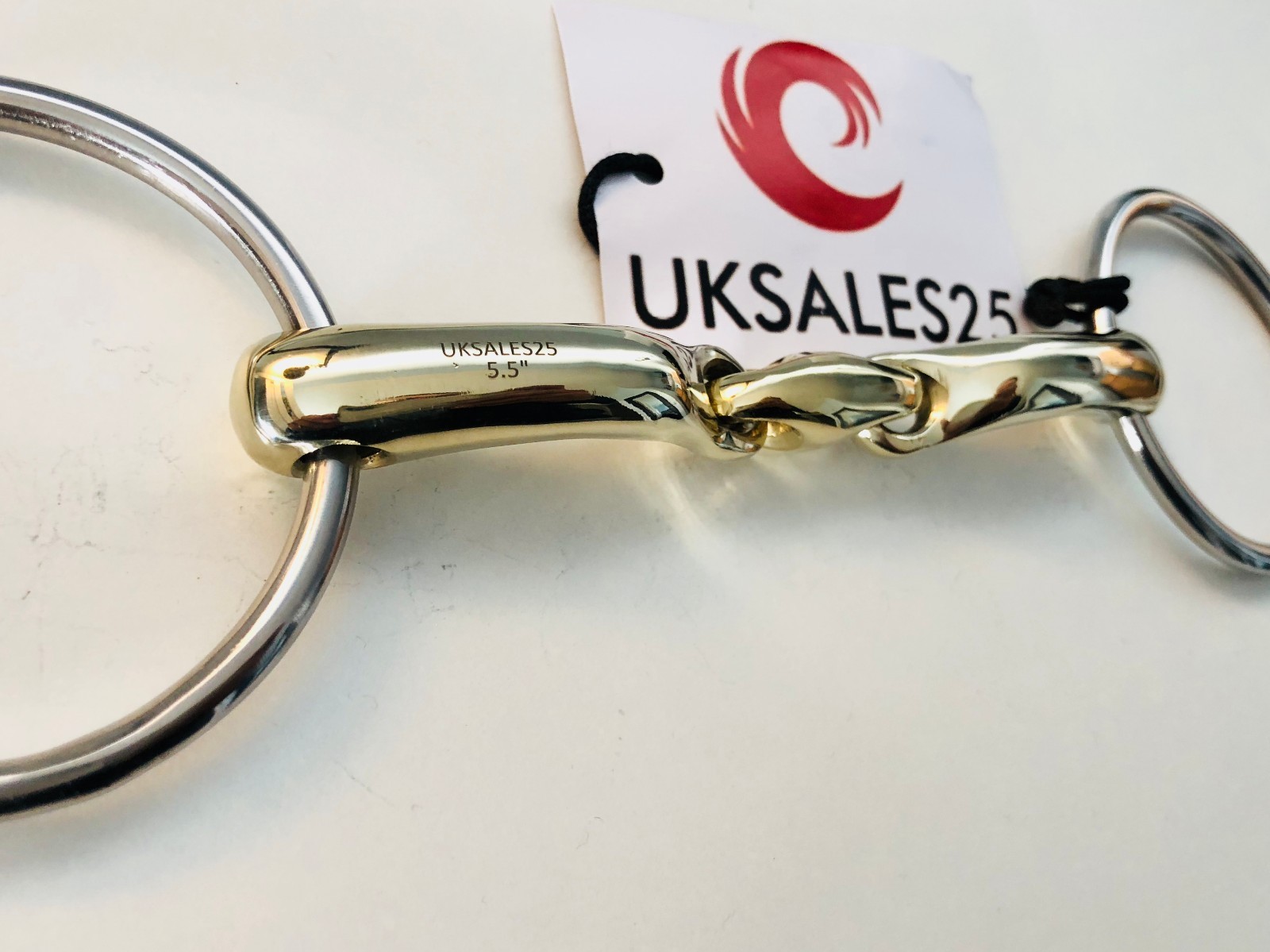 Loose Ring Snaffle Bit Turtle Angled Curved MP (UKSALES25®) *SAME DAY DISPATCH*