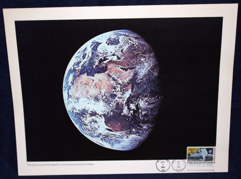 Apollo 11 NASA #2 The Earth as seen from Apollo 11 Postal FDC 11x14
