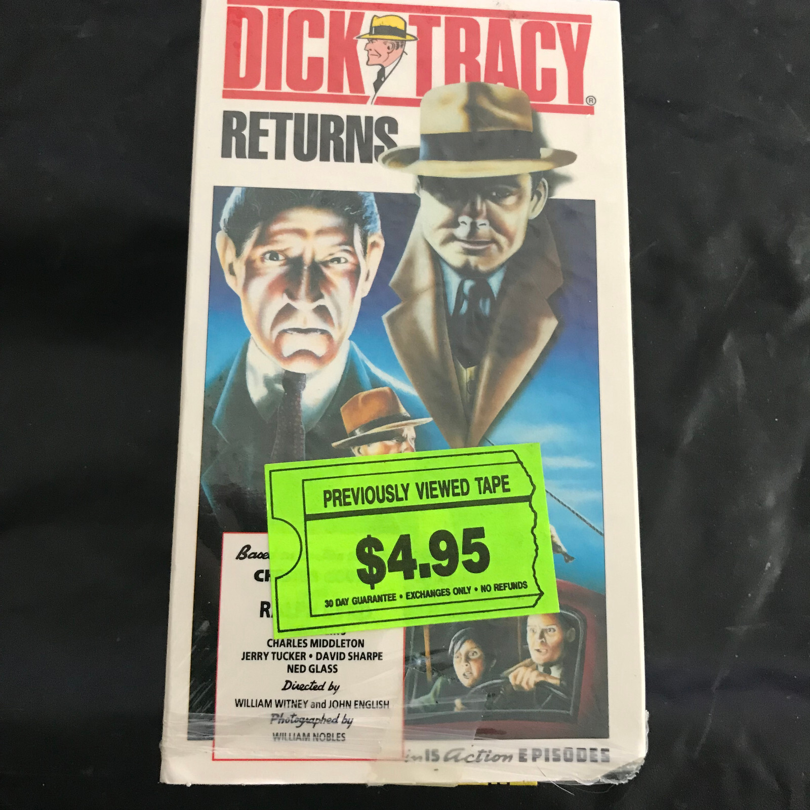 DICK TRACYReturns Chester Gould VHS SERIES 1938' 2-Tape  Remastered  Episodes