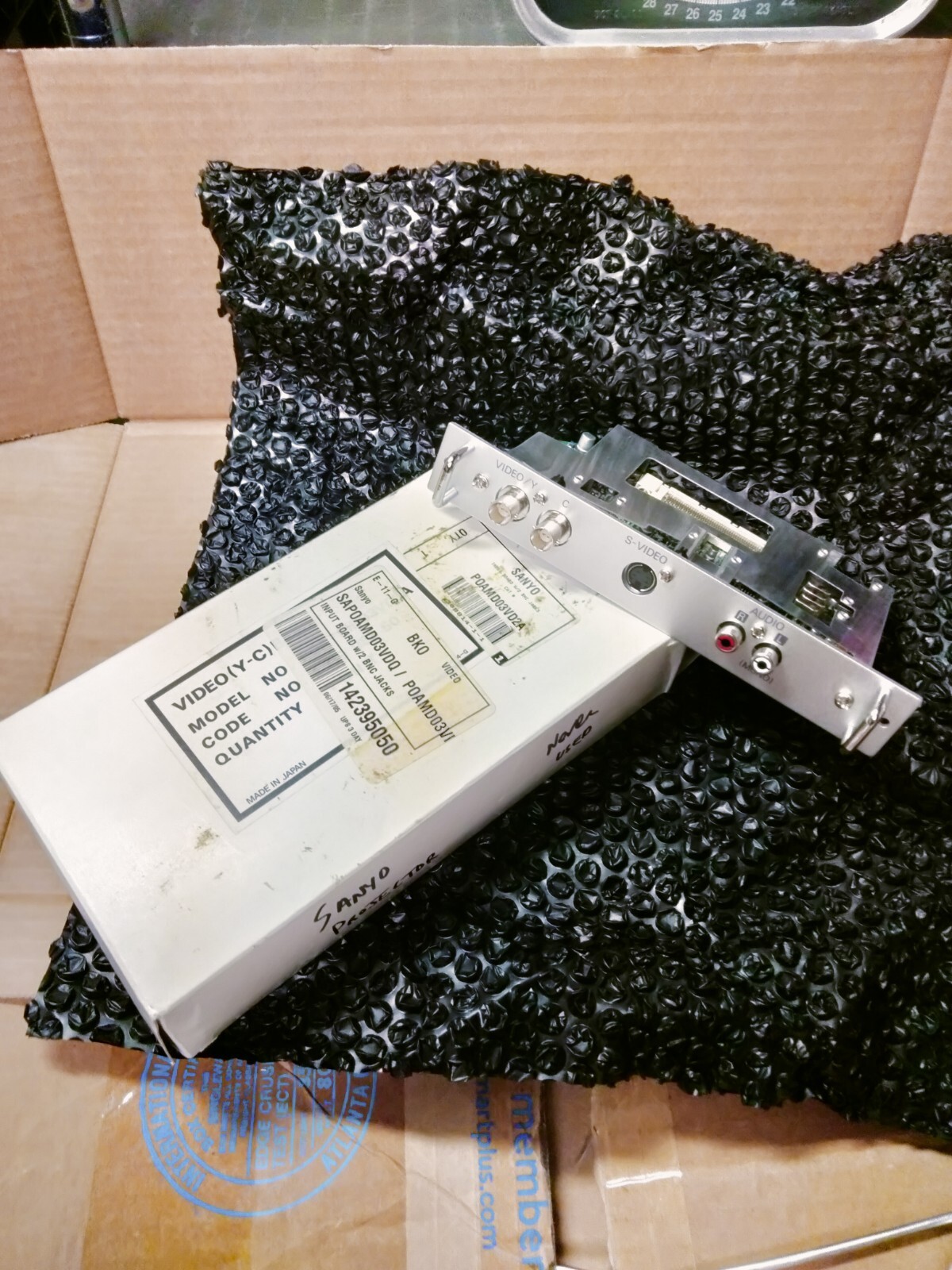 New Sanyo Projector Video Y-C S-Video w/Audio Input Board Card POA-MD03VD2A-01A