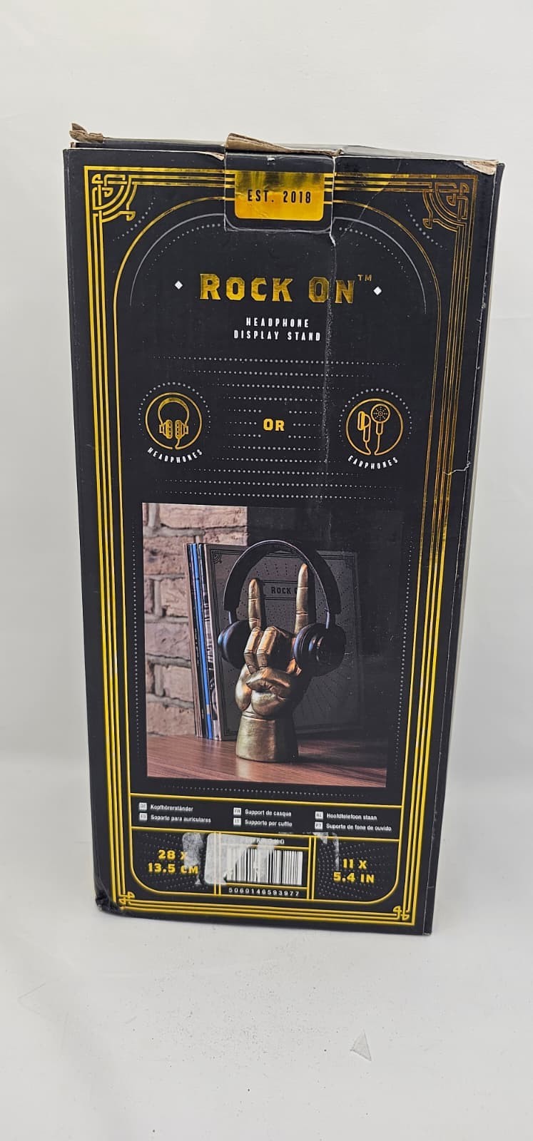 Luckies Headphone Stand - Headphone Holder - Rock On Hand - Headset Stand