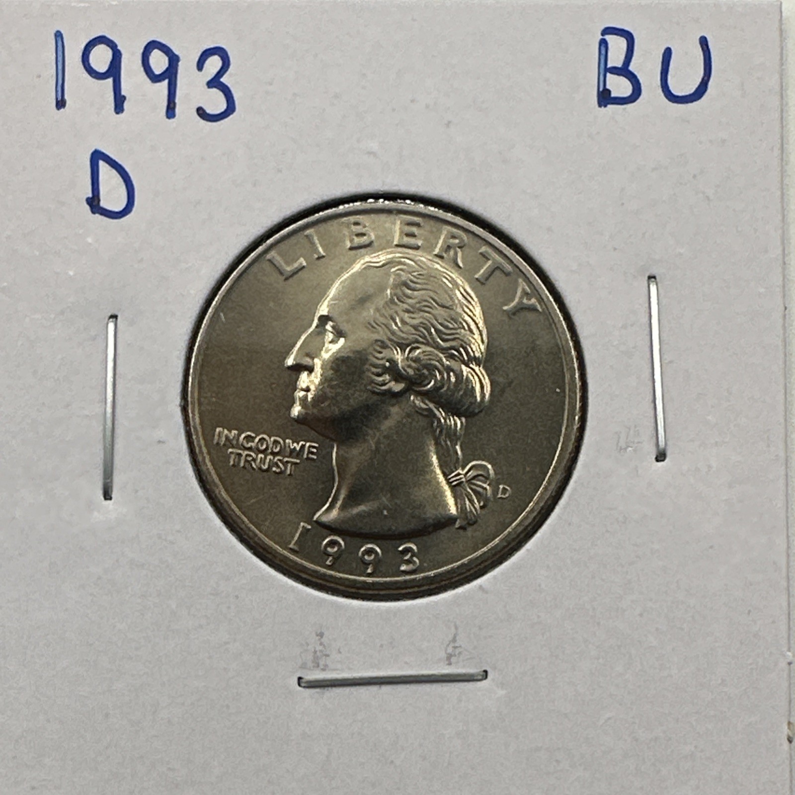 1993-D Washington Quarter BU (Brilliant Uncirculated) Denver Mint