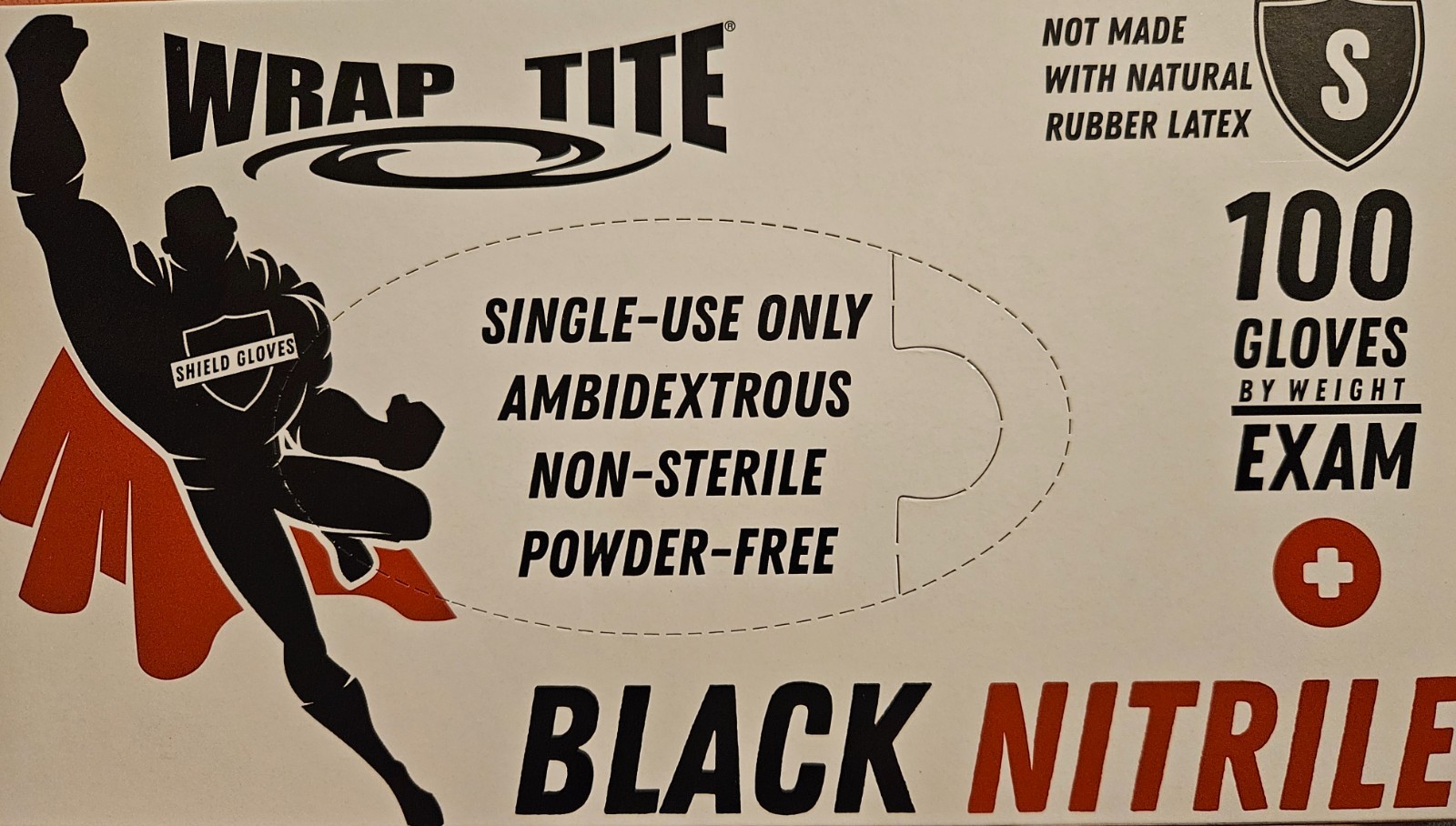 Black Nitrile Disposable Gloves 100 ct