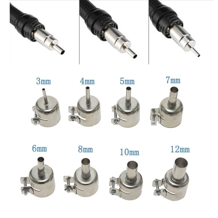 For 850 And 852D Series Welding Nozzle Soldering Station Stainless Steel