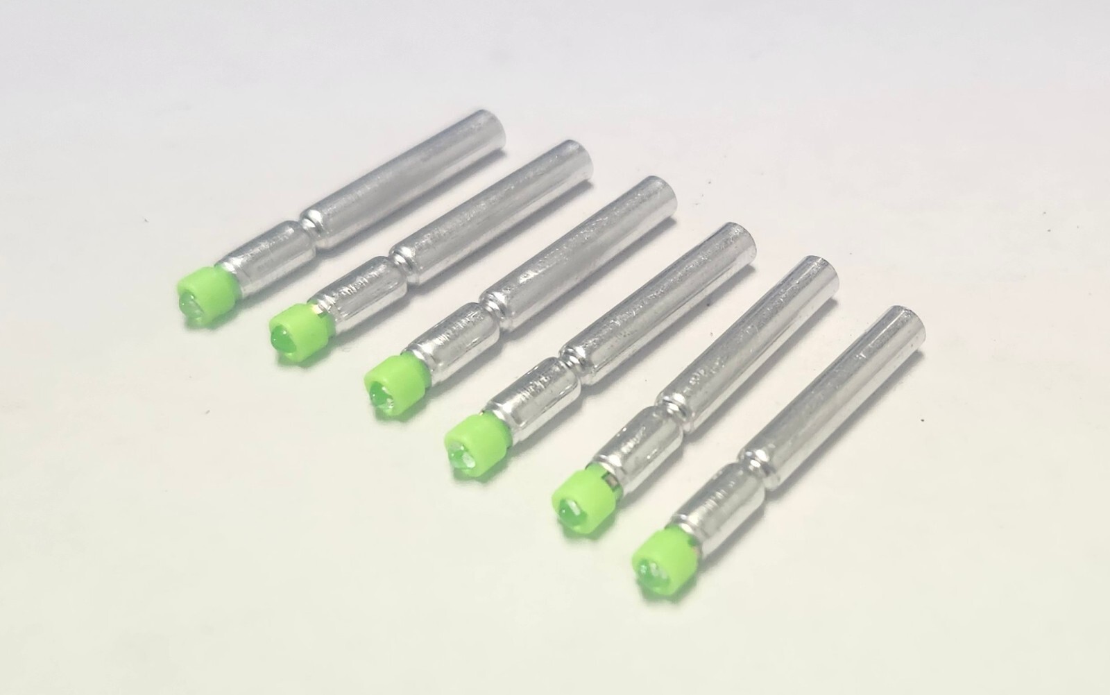 6 PCS LED Green Bobber Light Replacement Battery thill  Fishing Bobbers