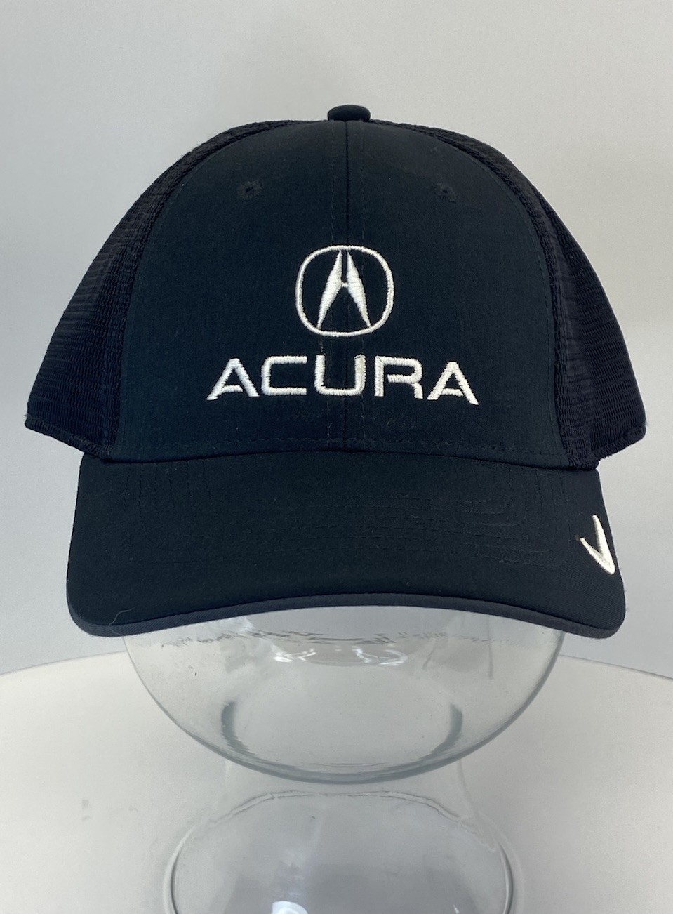 Acura Nike Legacy Dri-Fit Stretch Fitted Size L/XL Lightweight Black Hat / Cap