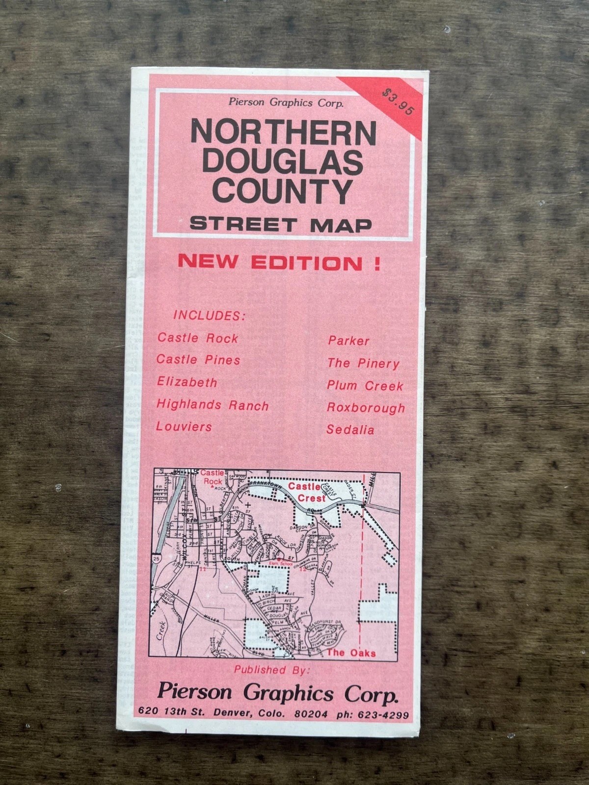 1987 Northern Douglas County Colorado Street Map