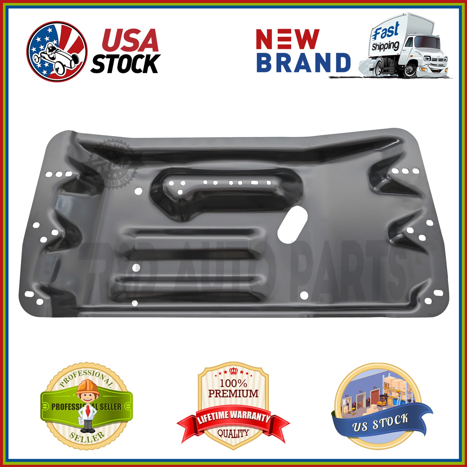 Jeep CJ Transmission Skid Plate Cross Member Belly Pan T150 T18 76-79 CJ5 CJ7