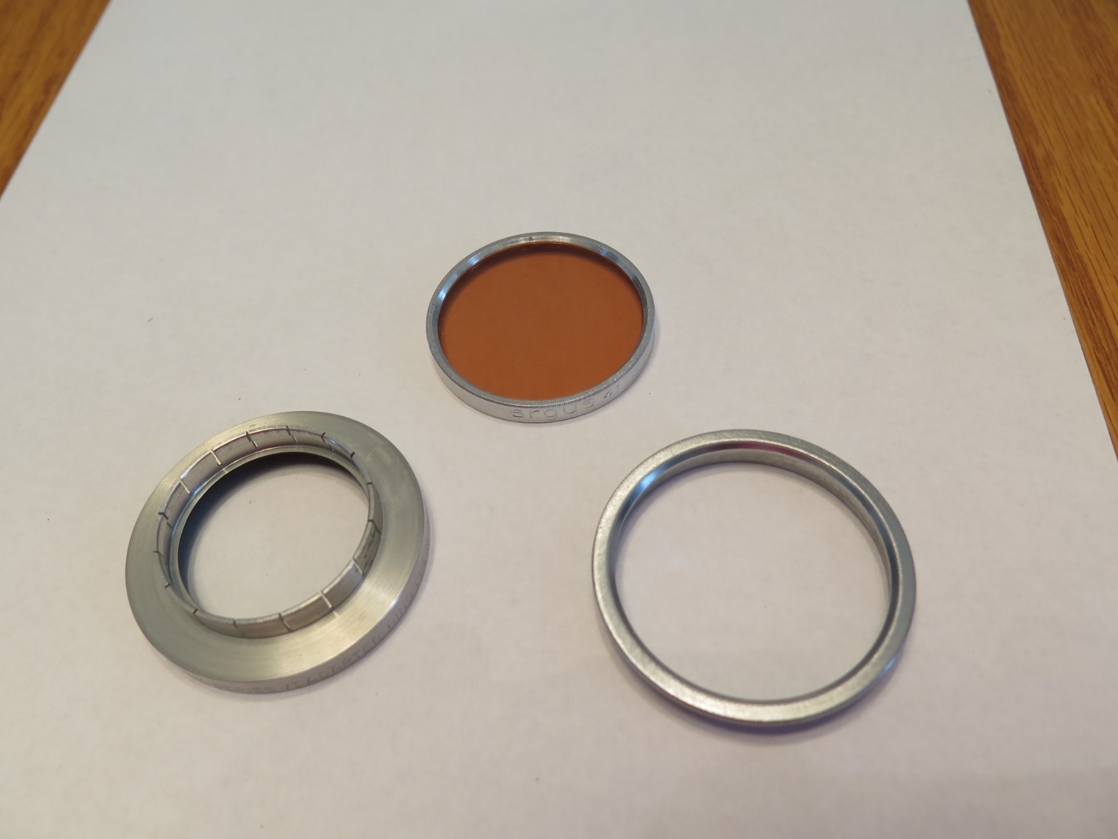 KODAK Series VI Adapter Ring 1-1/4"-31.5 MM & ARGUS KA Optical Glass Filter 41mm