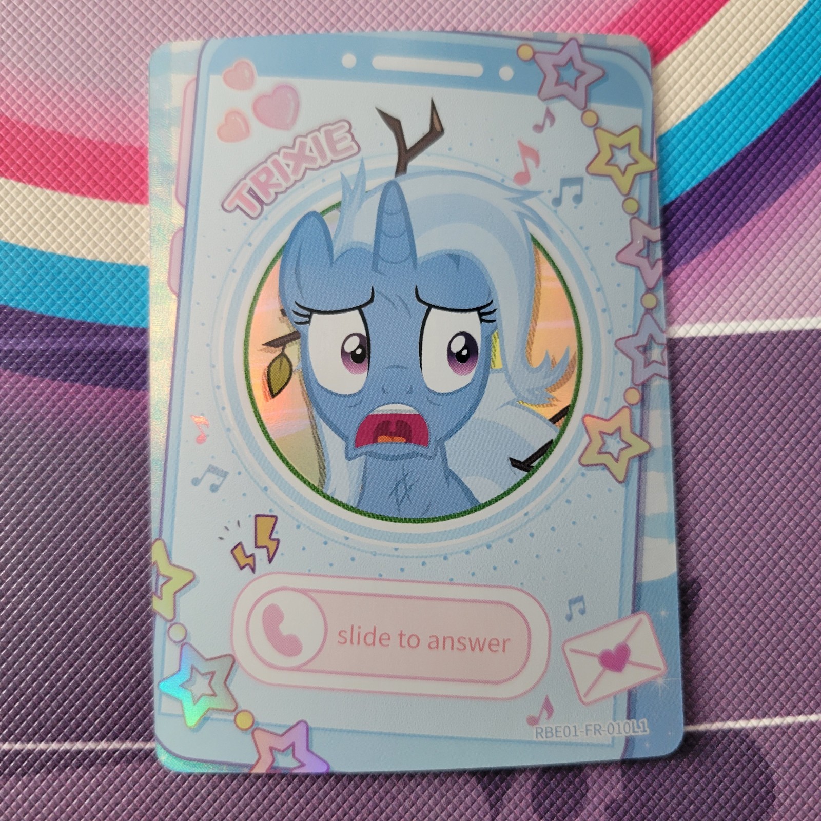 Trixie RBE01-FR-010 Kayou My Little Pony Card English FR Rainbow