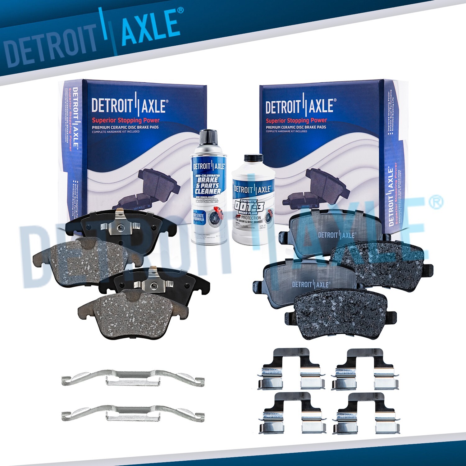 6pc Front Rear Ceramic Brake Pads for Volvo S60 S80 V60 XC70 Range Rover Evoque