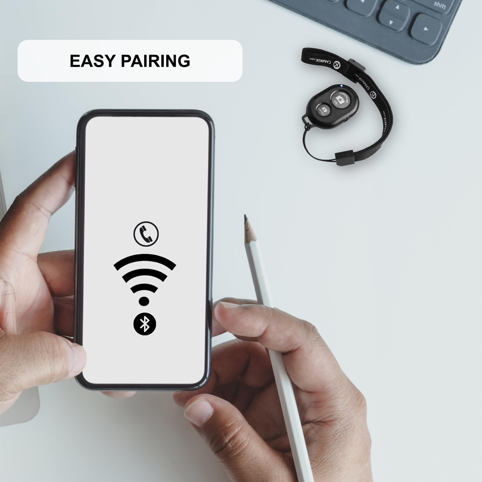 Bluetooth Camera Shutter Remote for Hands-Free Photos and Videos