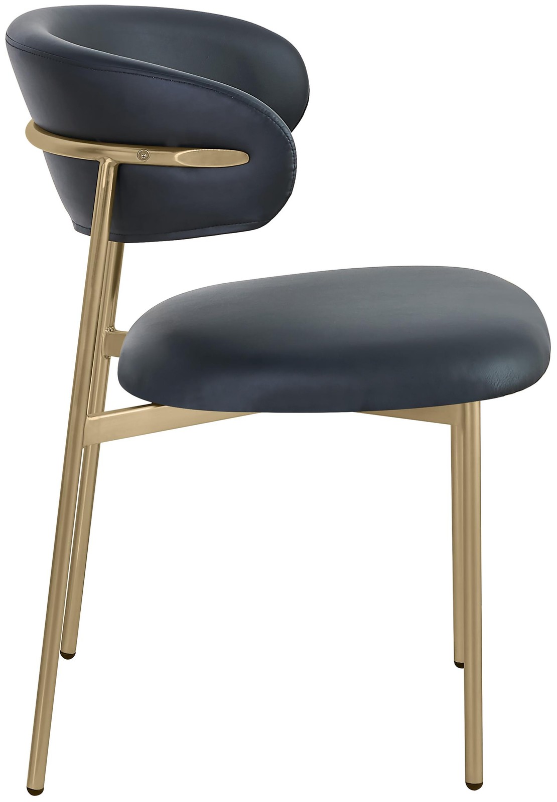 Meridian Furniture Lupita Black Vegan Leather Dining Chair (Set of 2)