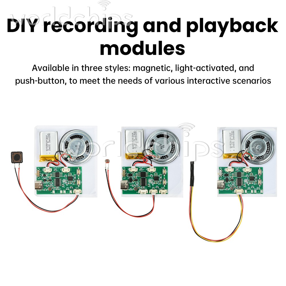 DIY Recording Playback Module Greeting card Movement Module 8MB Capacity Type-C