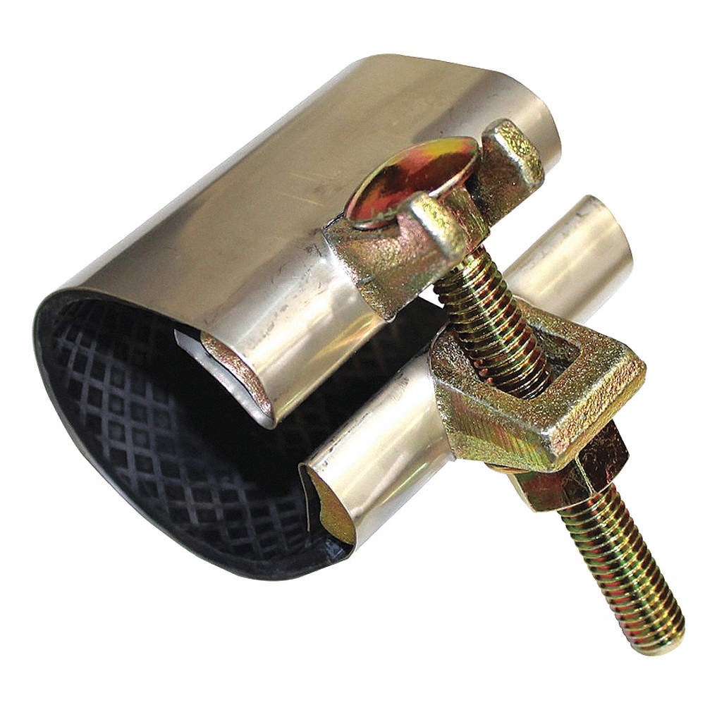 GRAINGER APPROVED 24T951 Repair Clamp,2 1/2"MaxOD,Partial Cov,3"L 24T951