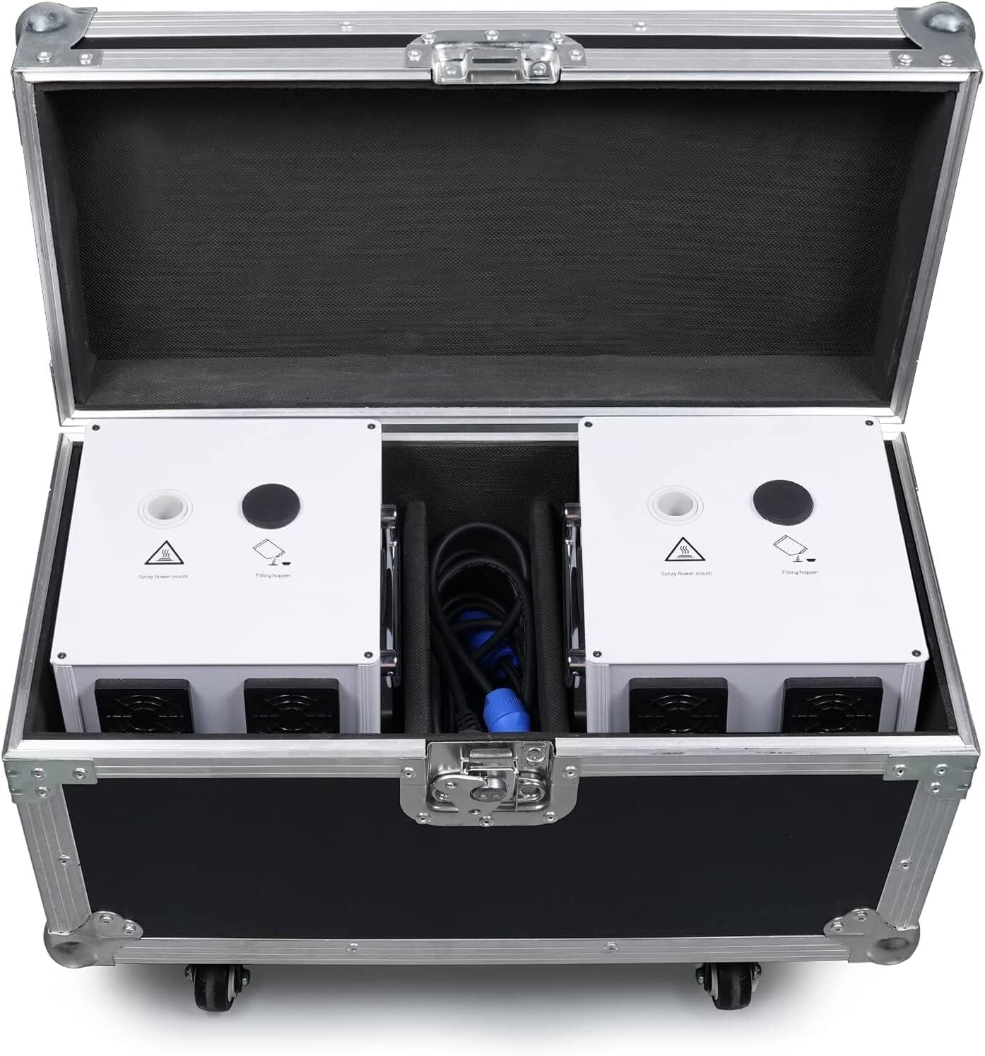 2Pcs Cold Spark Firework Machine with Case Set 700W Stage Wedding Effect Machine