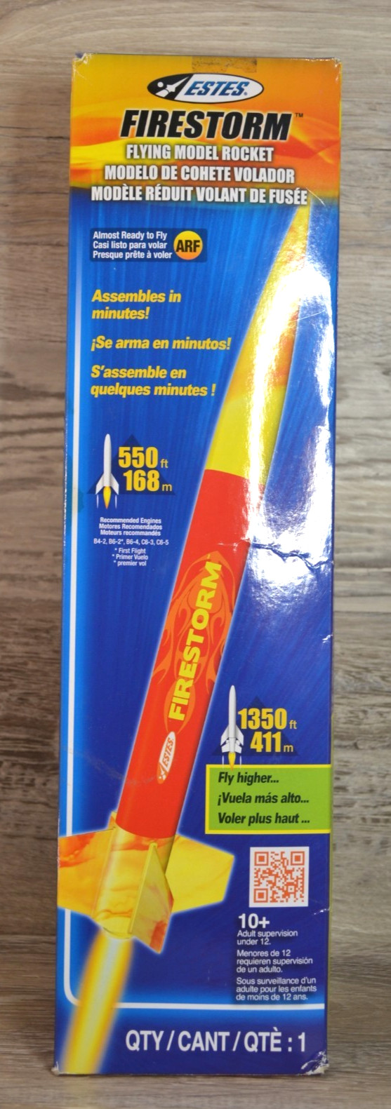 Estes Firestorm Flying Model Rocket #2488 ARF