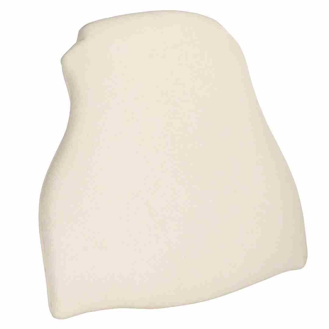 Ivory 2.0" Thick Fabric Panel Back Replacement Cushion for Louis Pop and Royal