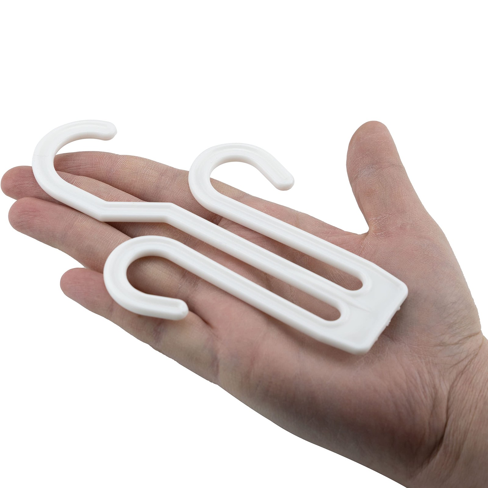 20 Pack White Plastic Shoe Drying Shelf Hangers, Lightweight, Durable, Sturdy...