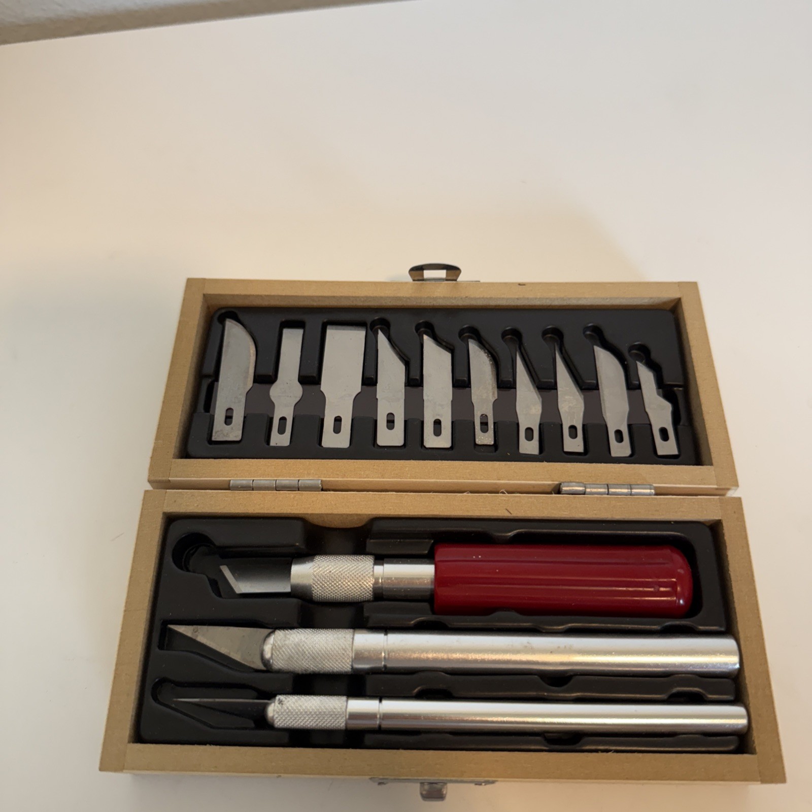 X-Acto 13 Piece Knife Set in Wooden box for Wood Crafting.