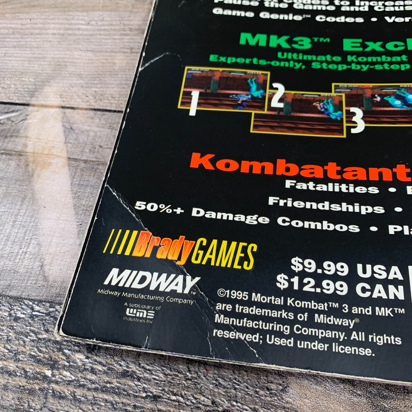 Official MK3 Fighters Kompanion Book Magazine