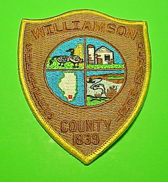 WILLIAMSON COUNTY  ILLINOIS  IL  4 3/4" SHERIFF  SHOULDER PATCH  FREE SHIPPING!!