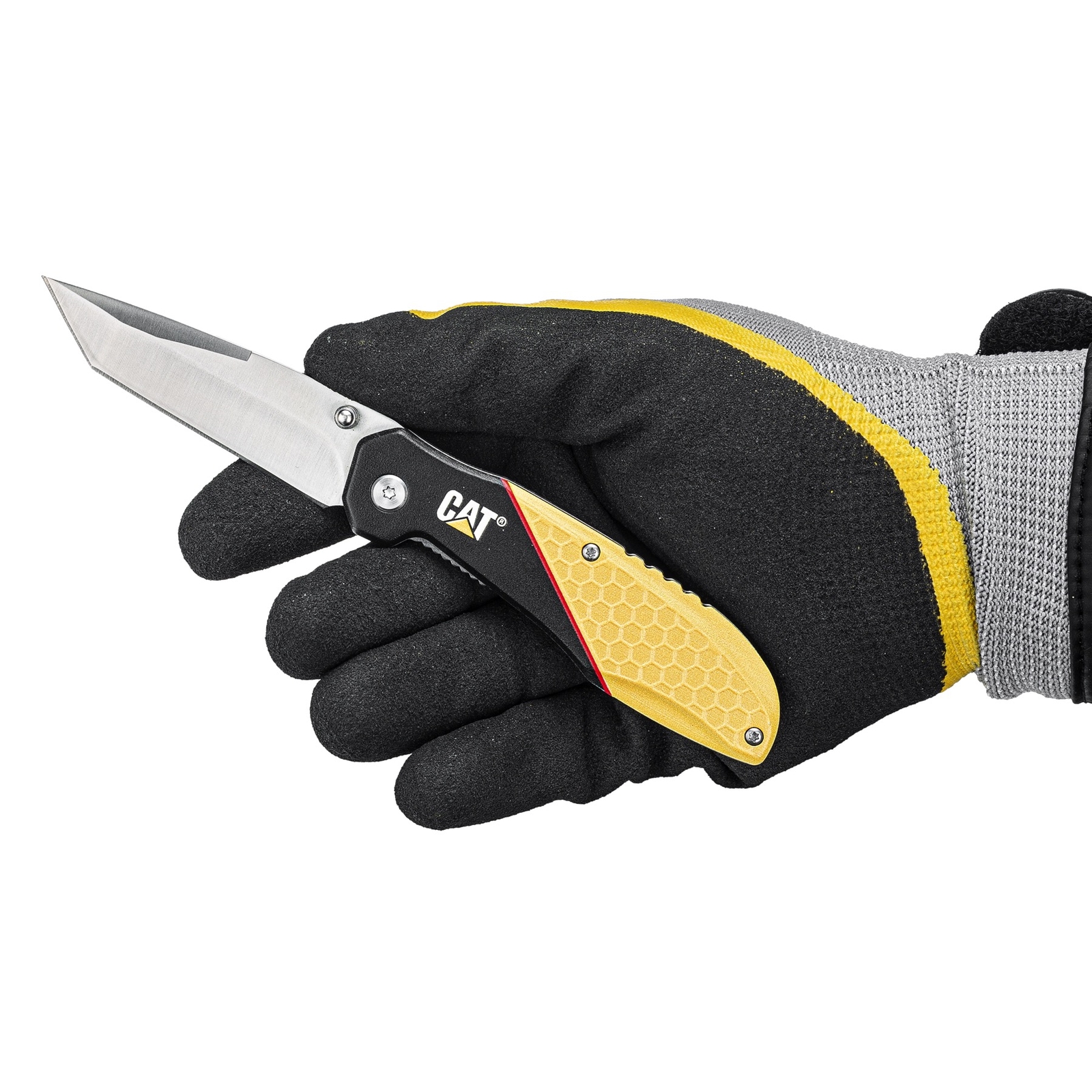 Cat 7 Inch Drop Point Folding Knife - 980047
