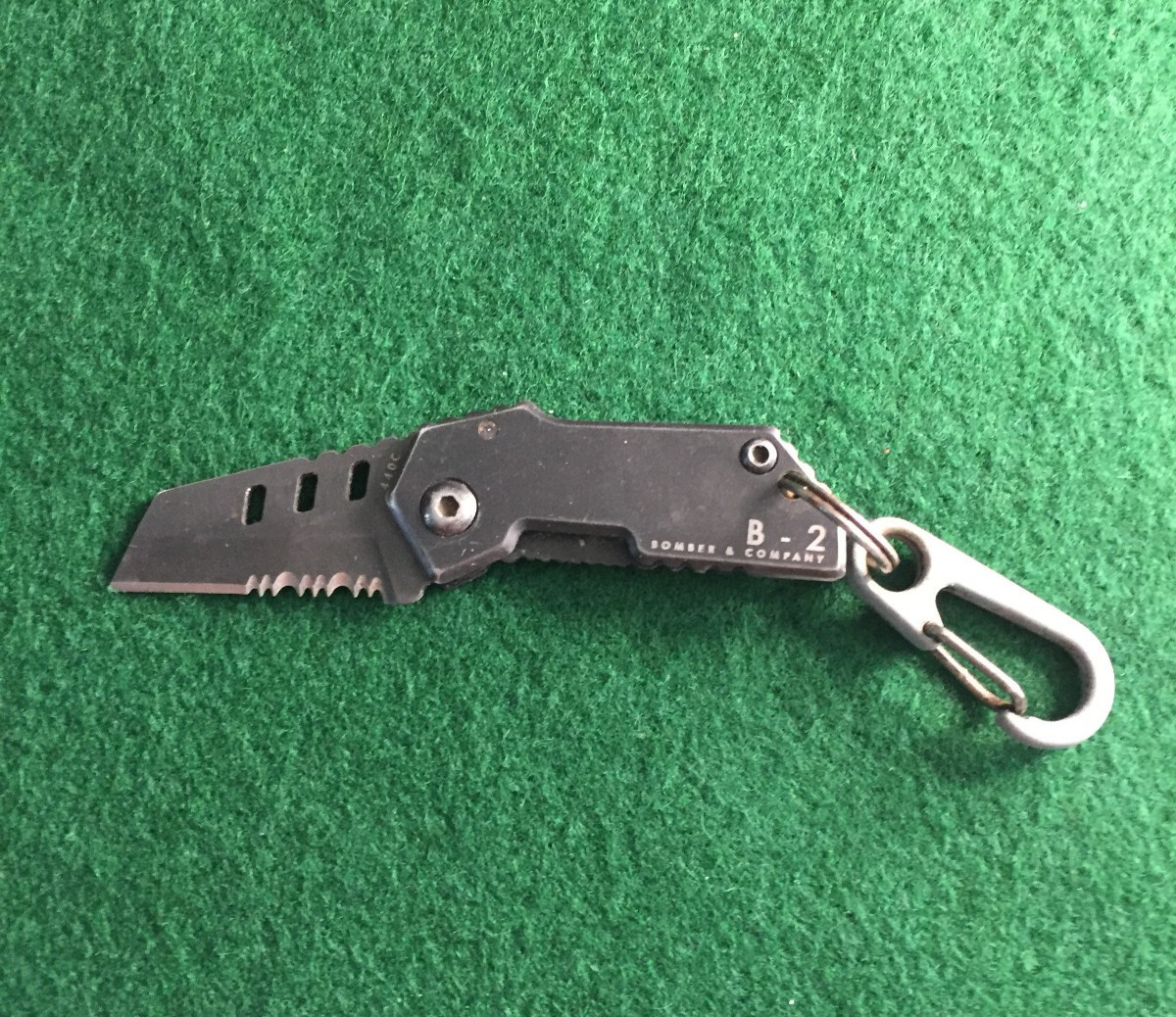 Bomber & Company B-2 Keychain Knife Reverse Tanto Collectible EDC  B-2