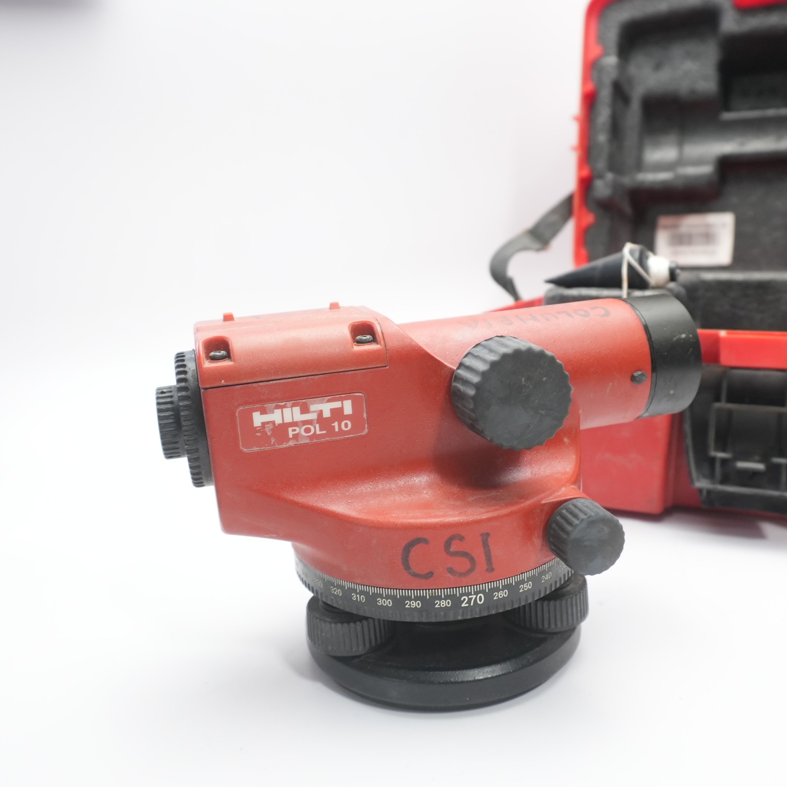 HILTI POL 10 OPTICAL LEVEL Laser layout tool WITH TRAVEL CASE