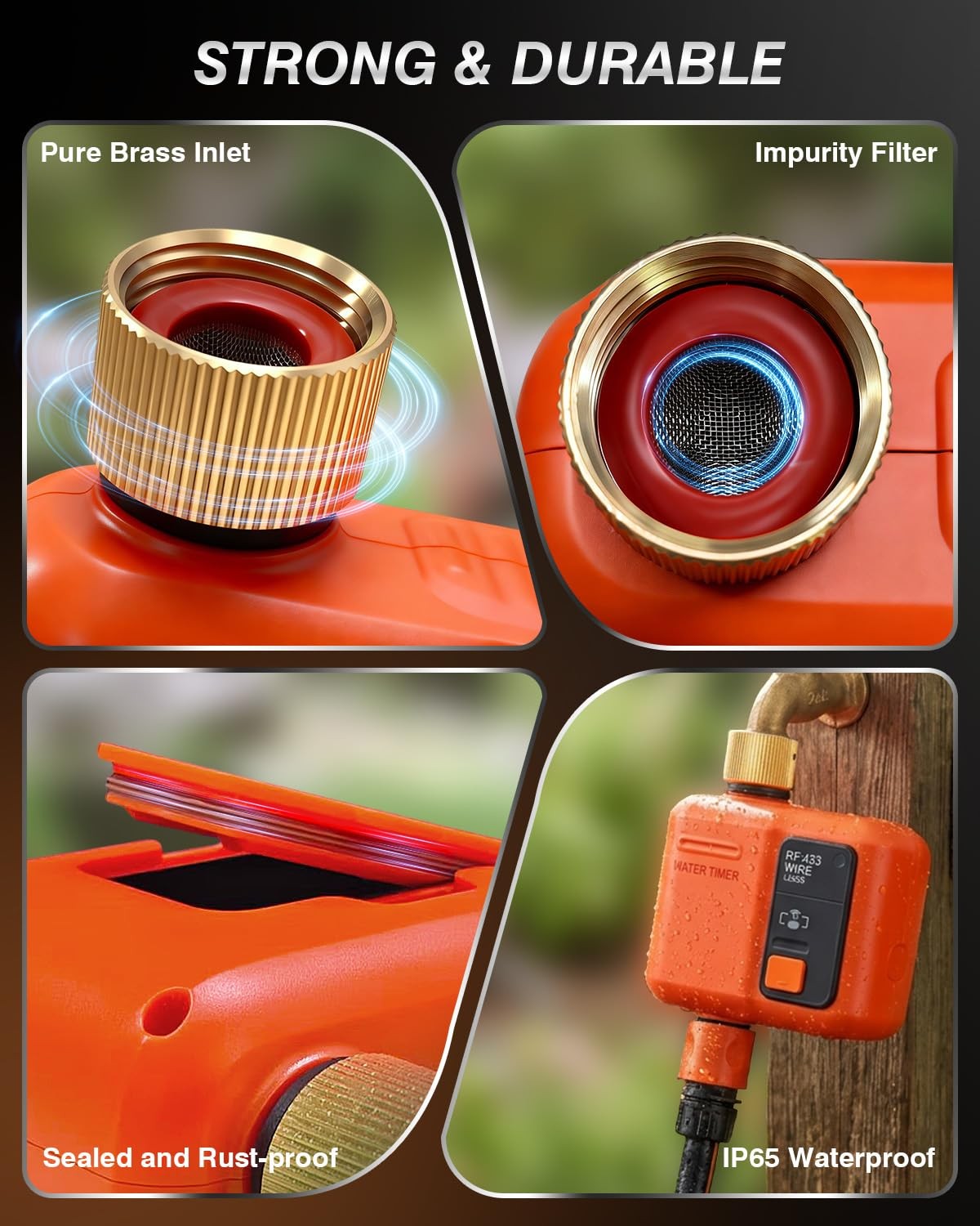 Xinfuture Wifi Water Timer For Garden Hose Smart Sprinkler Timer 984Ft Long