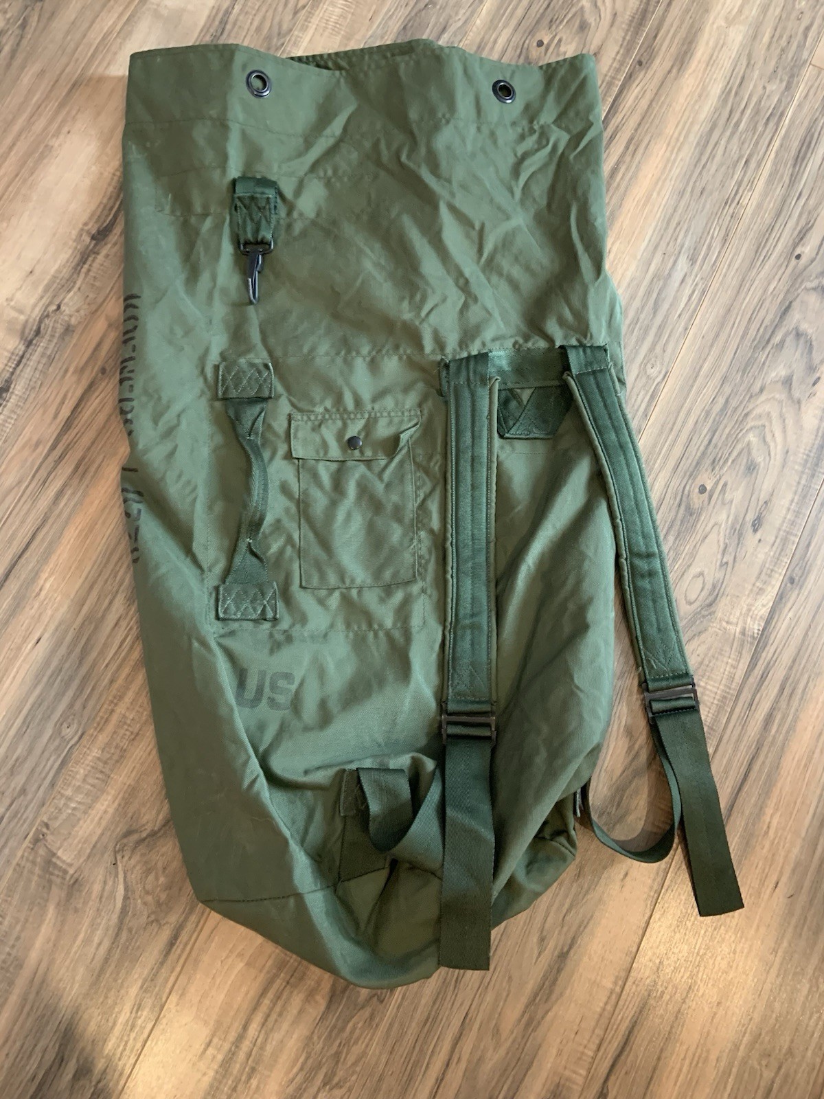 US Military Nylon Duffle Bag OD Green Large Two Strap Backpack 36"