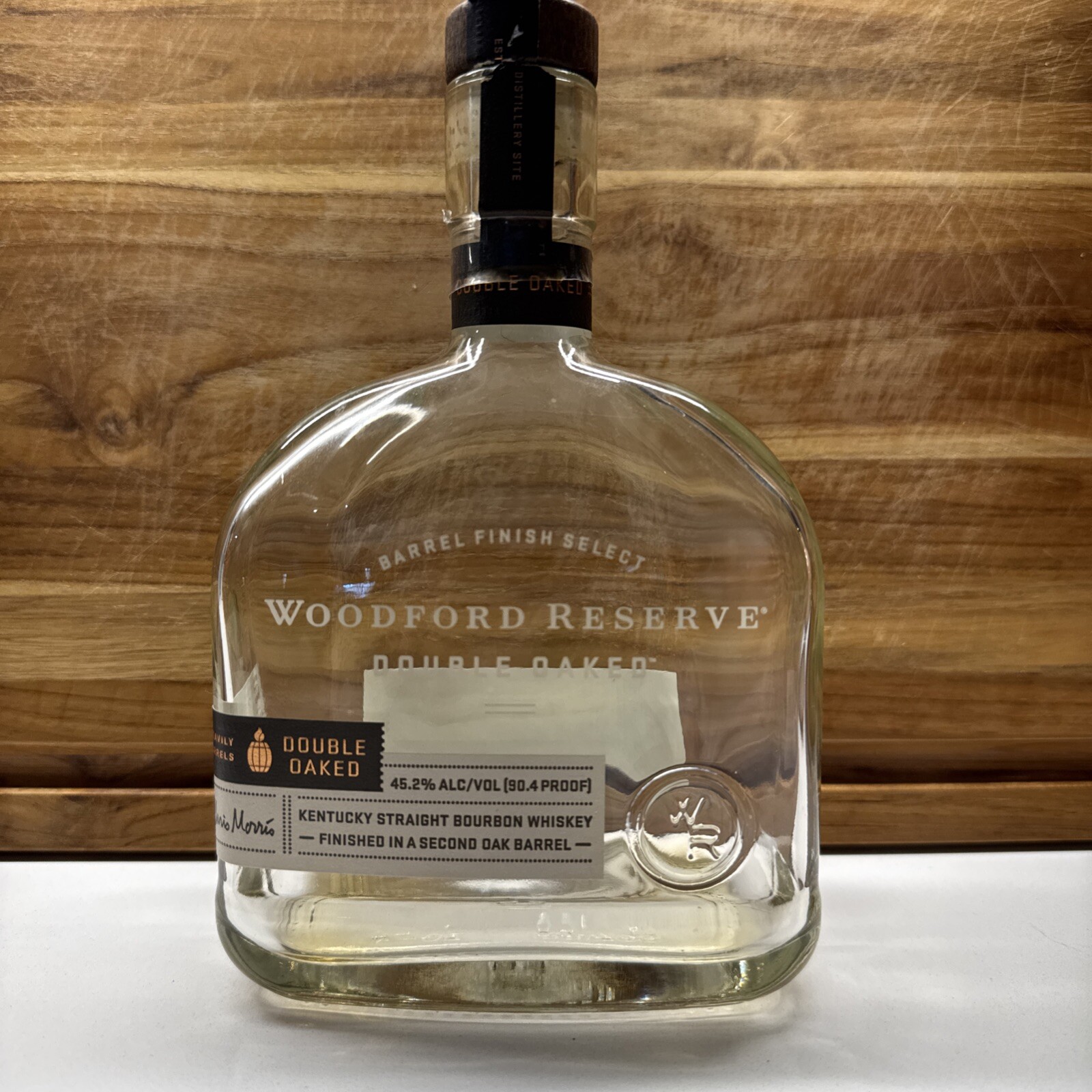 Woodford Reserve Bourbon Whiskey Bottle EMPTY – Oak’d Kentucky Straight Barrel