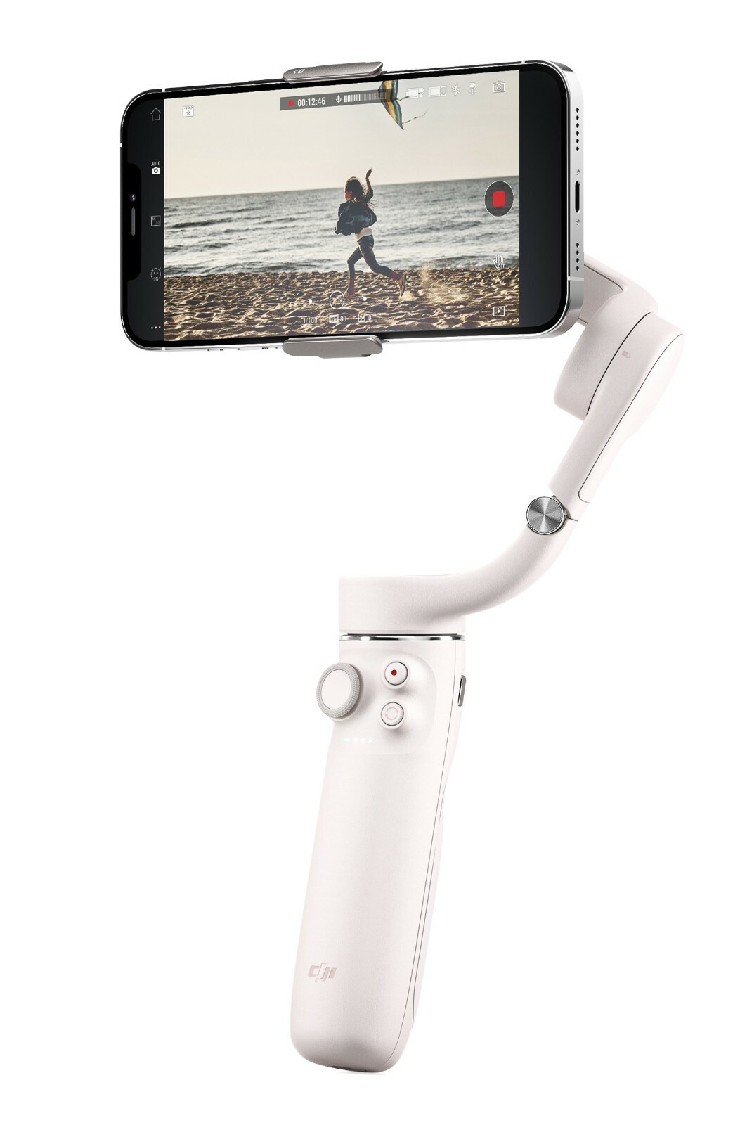 DJI OM 5 Sunset White Foldable Stabilizer-Certified Refurbished