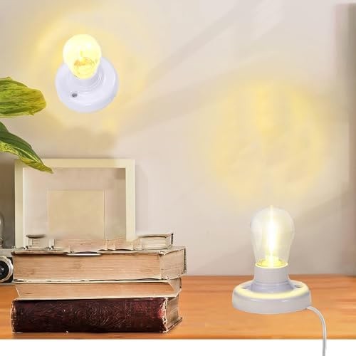 Light Socket with Cord Light Bulb Base E26/ E27 Lamp Base Desktop ft Include ...