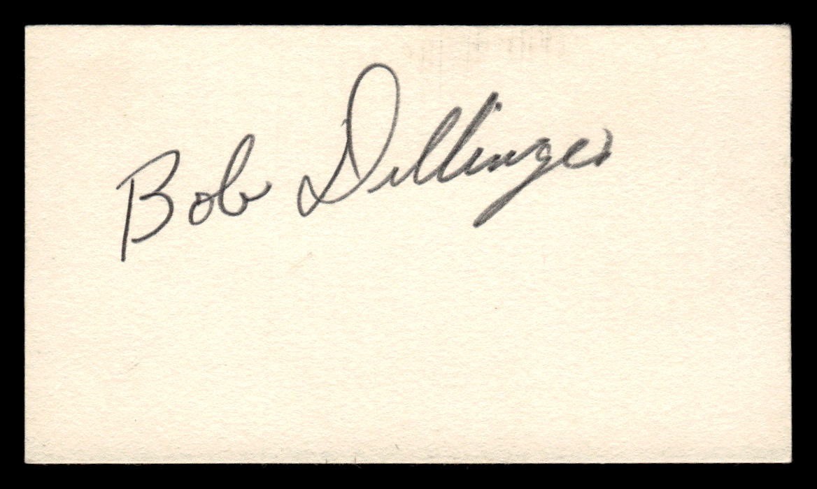Bob Dillinger Pirates White Sox Baseball Signed Cut Auto *TT115
