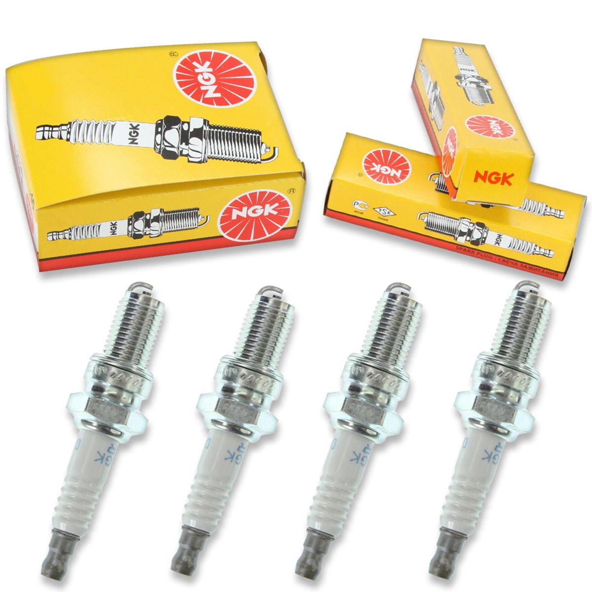 4pcs NGK 4855 Standard DR8EB Motorcycle Spark Plug Tune Up Kit Set lc