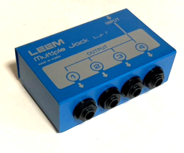 [W/box] LEEM LJ-7 Multiple Jack Convenient conversion box From Japan Free Ship