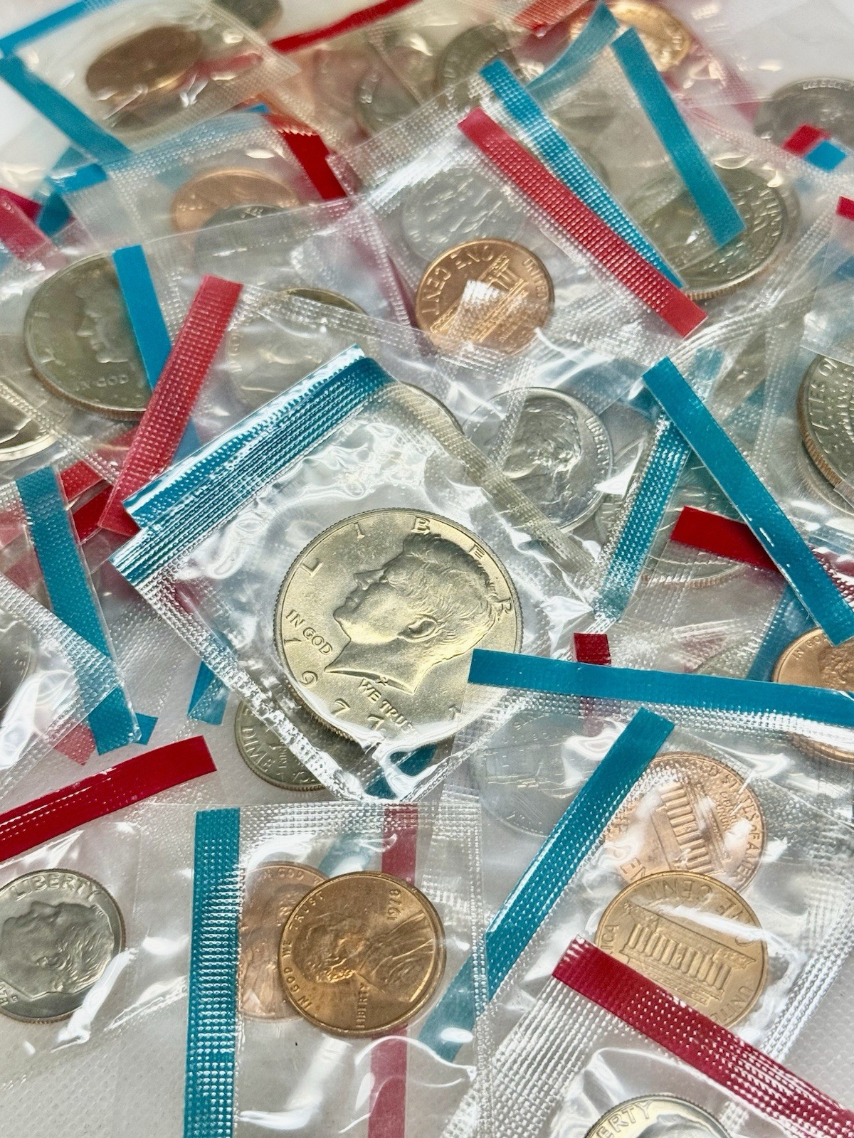 Us Min Uncirculated Coins 9 Coin Lot In Cello Random Lot Of 9 Coins