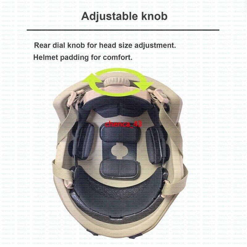 US STOCK Sand M Fast UHMWPE Ballistic Tactical Helmets IIIA Level 3 Bulletproof